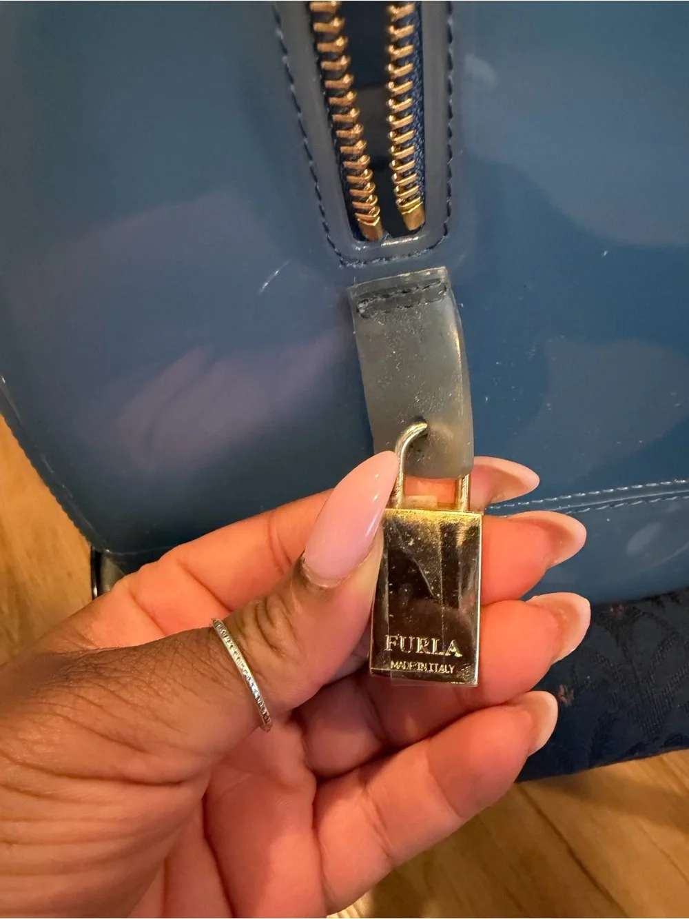 Furla Candy Blue Satchel